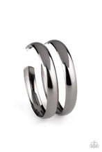 Load image into Gallery viewer, Kick Em To The CURVE - Black Earrings- Hoop
