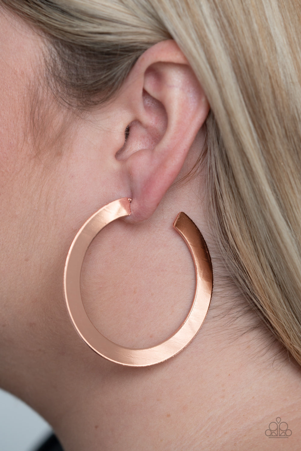 The Inside Track - Copper Earrings - Hoop