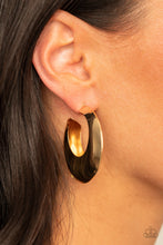 Load image into Gallery viewer, Chic CRESCENTO - Gold Earrings - Hoop
