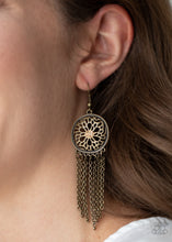 Load image into Gallery viewer, Blissfully Botanical - Brass Earrings
