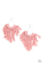 Load image into Gallery viewer, Wanna Piece of MACRAME - Pink Earring
