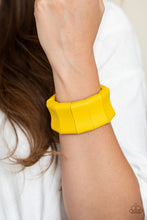 Load image into Gallery viewer, Caribbean Couture - Yellow Bracelet  - Wood
