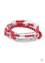Load image into Gallery viewer, BEAD Between The Lines - Red Bracelet
