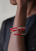 Load image into Gallery viewer, BEAD Between The Lines - Red Bracelet
