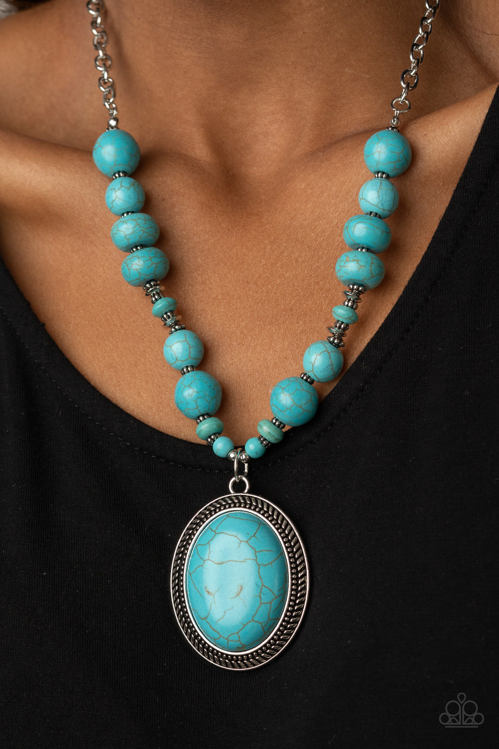 Home Sweet HOMESTEAD - Blue Necklace