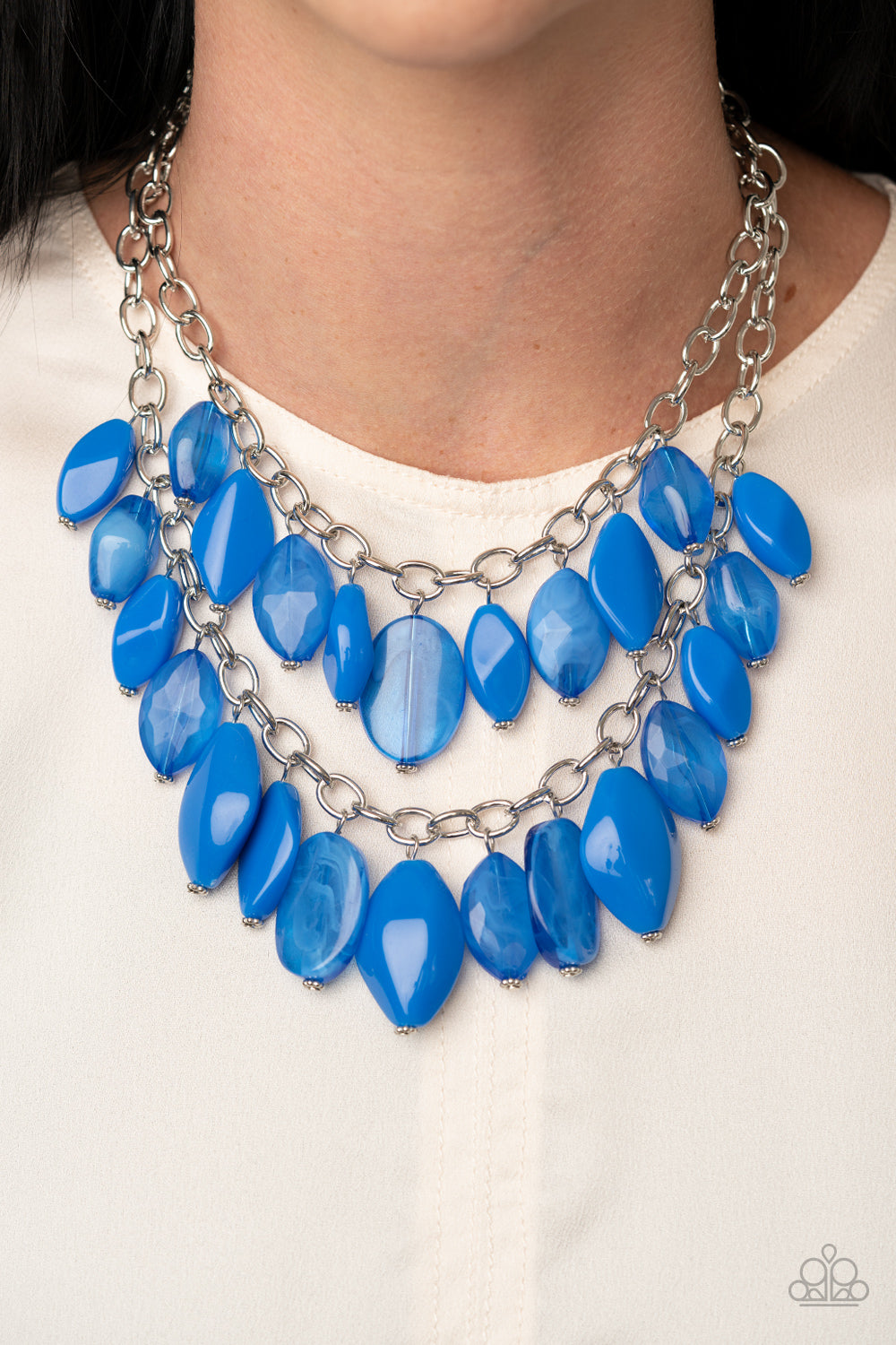 Palm Beach Beauty - Blue Necklace - Paparazzi