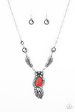 Load image into Gallery viewer, Ruler of The Roost - Red Necklace - Paparazzi
