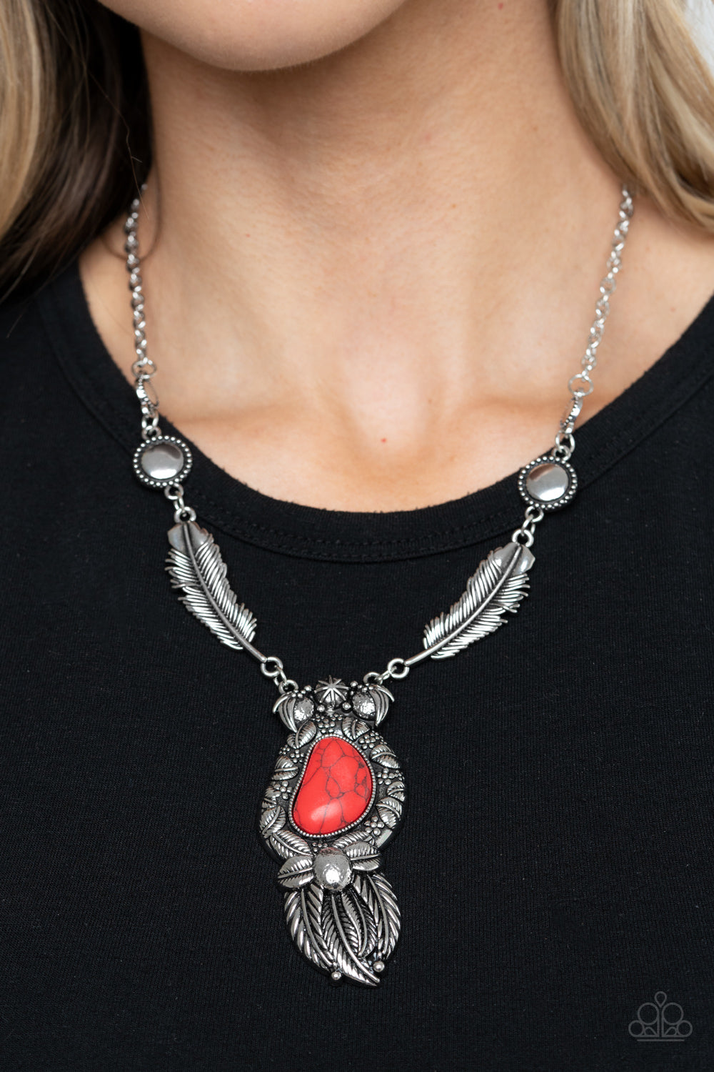 Ruler of The Roost - Red Necklace - Paparazzi