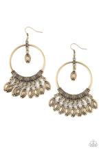 Load image into Gallery viewer, Metallic Harmony - Brass Earrings
