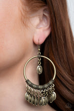 Load image into Gallery viewer, Metallic Harmony - Brass Earrings
