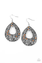 Load image into Gallery viewer, Botanical Butterfly - Orange Earrings
