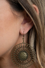 Load image into Gallery viewer, Rustic Groves - Brass Earrings
