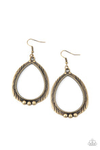 Load image into Gallery viewer, Terra Topography - Brass Earrings
