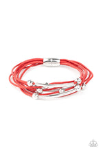 Load image into Gallery viewer, Magnetically Modern - Red Bracelet
