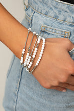 Load image into Gallery viewer, BEAD Between The Lines - White Bracelet
