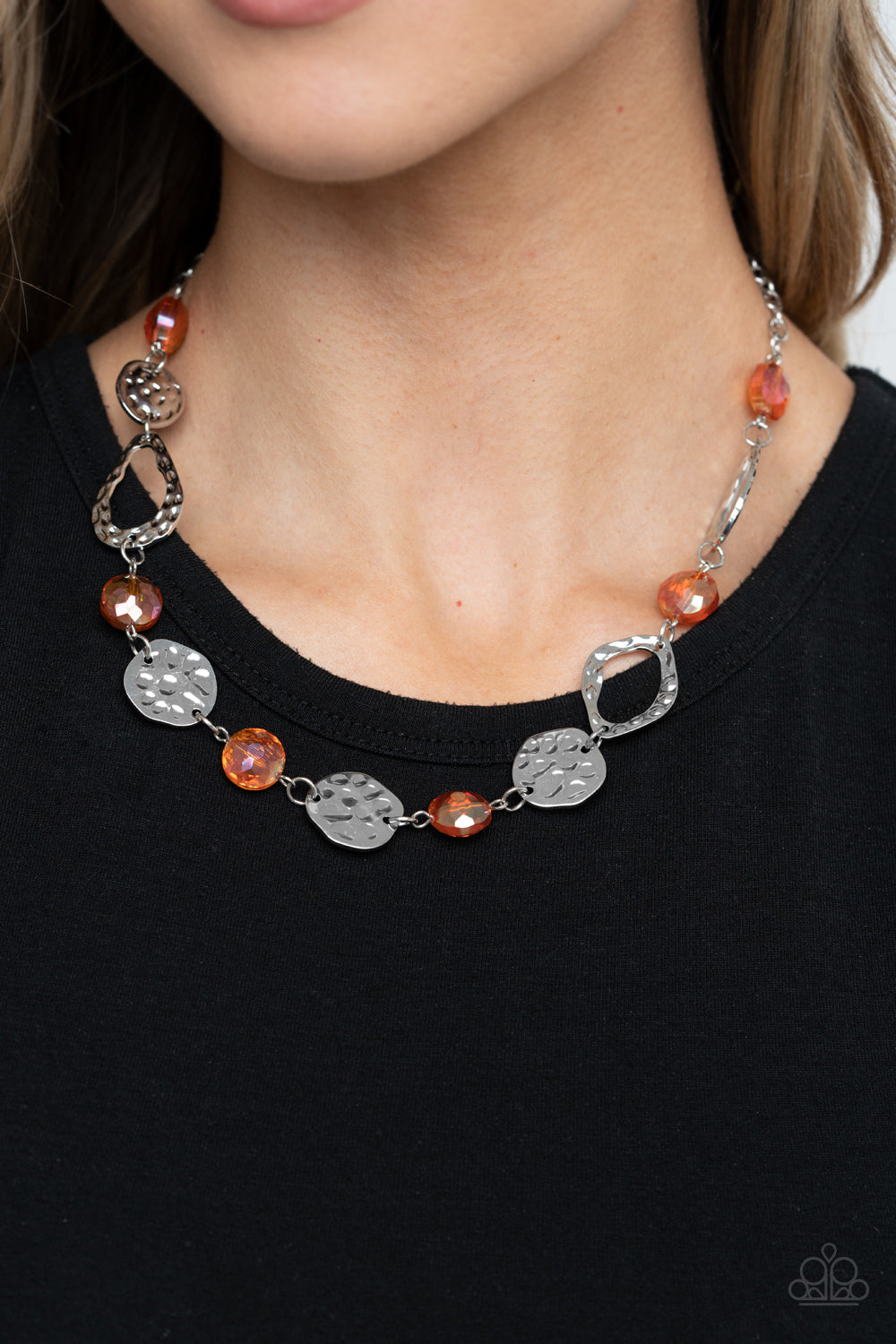 High Fashion Fashionista - Orange Necklace