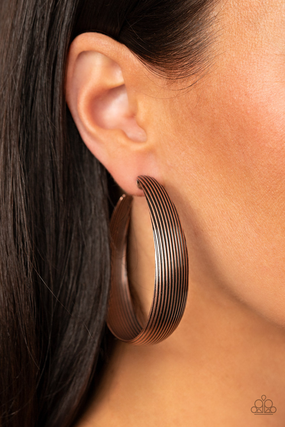 Desert Wanderings - Copper Earrings - Hoop