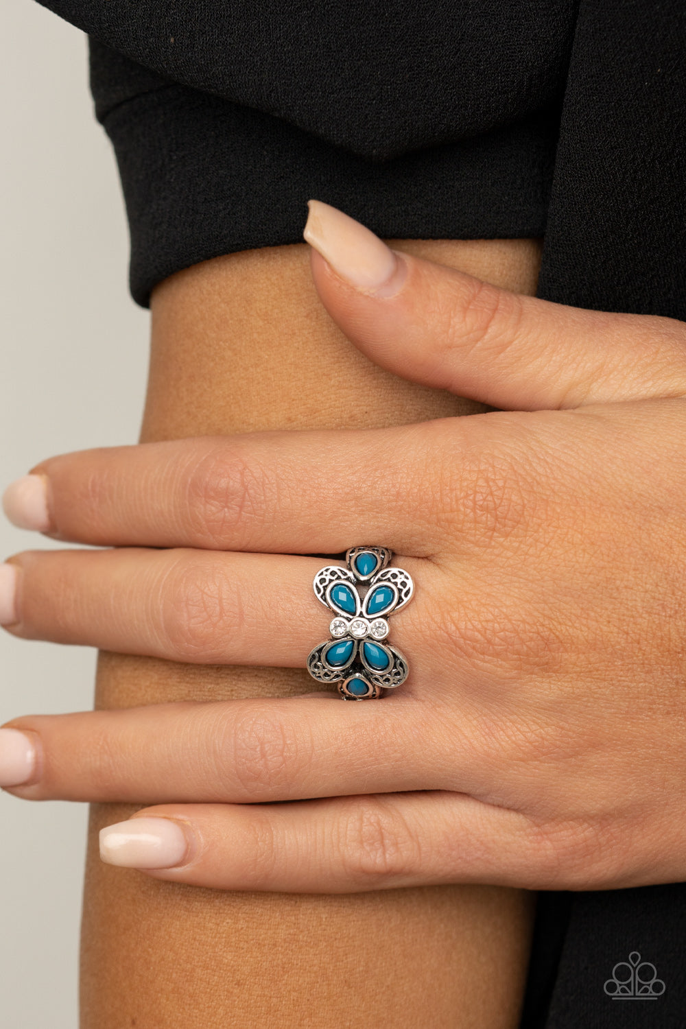 Boho Butterfly - Blue Ring