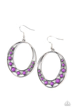 Load image into Gallery viewer, Crescent Cove - Purple Earrings - Hoop
