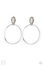 Load image into Gallery viewer, At Long LASSO - White Earrings- Hoop- Clip On
