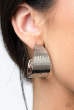 Load image into Gallery viewer, Flatten The Curve - Silver Earrings  - Hoop- Paparazzi
