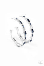 Load image into Gallery viewer, There Goes The Neighborhood - Blue Earrings - Hoop

