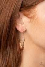 Load image into Gallery viewer, Twisted Tango - Rose Gold Earrings- Hoop

