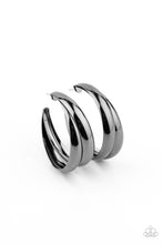 Load image into Gallery viewer, Colossal Curves - Black Earrings - Hoop
