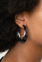 Load image into Gallery viewer, Colossal Curves - Black Earrings - Hoop
