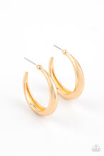 Load image into Gallery viewer, Lay It On Thick - Gold Earrings - Hoop- Paparazzi
