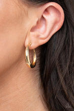 Load image into Gallery viewer, Lay It On Thick - Gold Earrings - Hoop- Paparazzi
