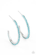 Load image into Gallery viewer, Dont Think Twice - Blue Earrings - Hoop
