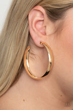 Load image into Gallery viewer, BEVEL In It - Gold Earrings - Hoop
