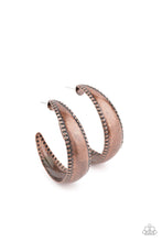 Load image into Gallery viewer, Burnished Benevolence - Copper Earrings - Hoop
