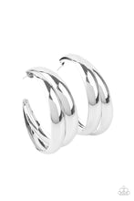 Load image into Gallery viewer, Colossal Curves - Silver Earrings - Hoop

