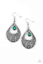 Load image into Gallery viewer, Garden Magic - Green Earrings
