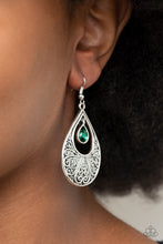 Load image into Gallery viewer, Garden Magic - Green Earrings
