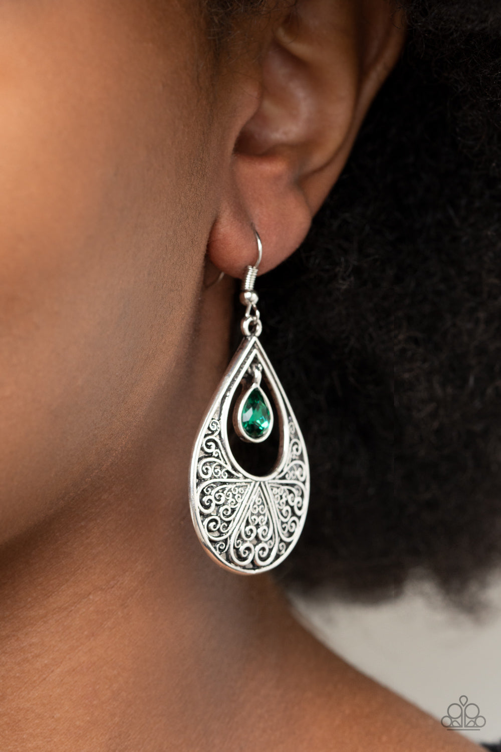 Garden Magic - Green Earrings