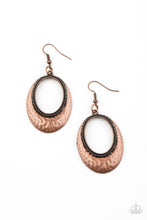 Load image into Gallery viewer, Tempest Texture - Copper Earrings
