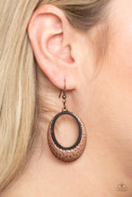 Load image into Gallery viewer, Tempest Texture - Copper Earrings
