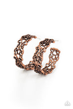 Load image into Gallery viewer, Laurel Wreaths - Copper Earrings- Hoop
