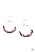 Load image into Gallery viewer, Things Are Looking UPSCALE - Purple Earrings  - Hoop- Paparazzi
