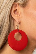 Load image into Gallery viewer, Island Hop - Red Earrings - Hoop
