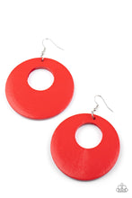 Load image into Gallery viewer, Island Hop - Red Earrings - Hoop
