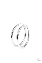 Load image into Gallery viewer, Curve Ball - Silver Earrings - Hoop
