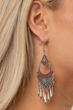 Load image into Gallery viewer, Trailblazer Beam - Orange Earrings
