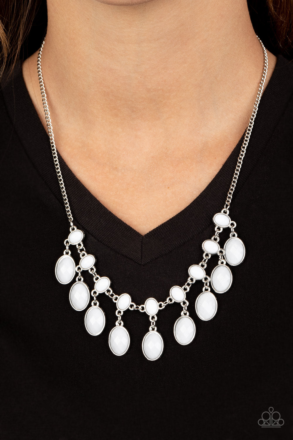 Lady of the POWERHOUSE - White Necklace