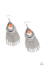 Load image into Gallery viewer, Scattered Storms - Orange Earrings
