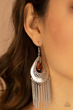 Load image into Gallery viewer, Scattered Storms - Orange Earrings
