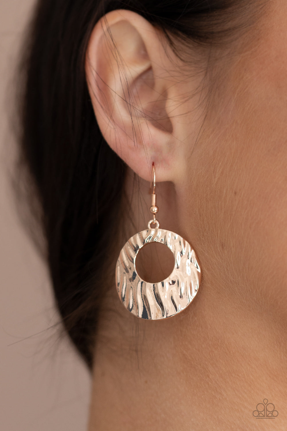 Warped Perceptions - Rose Gold Earrings